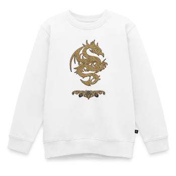 Merveilleux dragon chinois - Sweat Premium enfant bio - blanc - Devant - AI Model Kid Male (0cm)