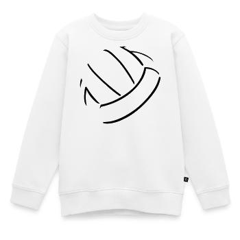 Volleyball Ball - Kinder Premium Organic Sweatshirt - Weiß - Vorne - AI Model Kid Male (0cm)