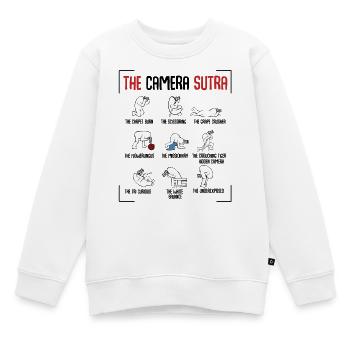 The Sutra Comic Panels Kunstwerk - Kinder Premium Organic Sweatshirt - Weiß - Vorne - AI Model Kid Male (0cm)