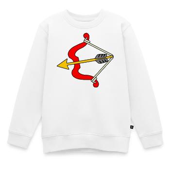 Arc et flèches - Sweat Premium enfant bio - blanc - Devant - AI Model Kid Male (0cm)