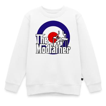 le modfather - Sweat Premium enfant bio - blanc - Devant - AI Model Kid Male (0cm)