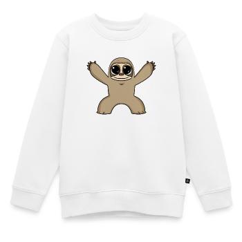 Baby Faultier Umarmung - Kinder Premium Organic Sweatshirt - Weiß - Vorne - AI Model Kid Male (0cm)