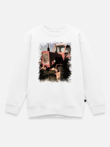 Traktor Belarus MTS 50 - Kinder Premium Organic Sweatshirt - Weiß