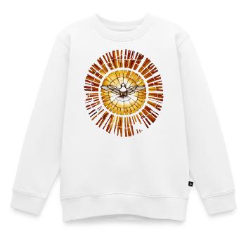 Colombe de la Paix Vintage - Sweat Premium enfant bio - blanc - Devant - AI Model Kid Male (0cm)