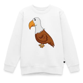 Adler - Kinder Premium Organic Sweatshirt - Weiß - Vorne - AI Model Kid Male (0cm)