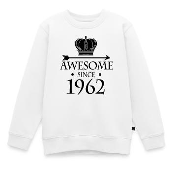 Born in 1962 - Fantastic since 1962 - Kids Premium Organic Sweatshirt - white - Front - AI Model Kid Male (0cm)
