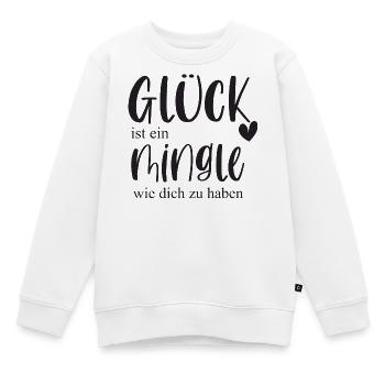 Mingle Single Freundschaft Plus Date Geschenk - Kinder Premium Organic Sweatshirt - Weiß - Vorne - AI Model Kid Male (0cm)