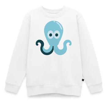Calmar - Sweat Premium enfant bio - blanc - Devant - AI Model Kid Male (0cm)