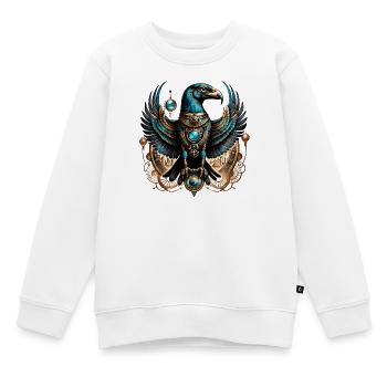 Horus, le dieu faucon. - Sweat Premium enfant bio - blanc - Devant - AI Model Kid Male (0cm)