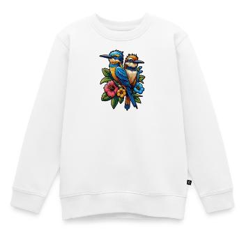 Vogelzüchter Ornithologe Vogelbeobachter - Kinder Premium Organic Sweatshirt - Weiß - Vorne - AI Model Kid Male (0cm)