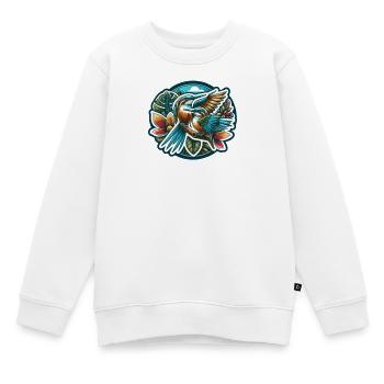 Vogelzüchter Ornithologe Vogelbeobachter - Kinder Premium Organic Sweatshirt - Weiß - Vorne - AI Model Kid Male (0cm)