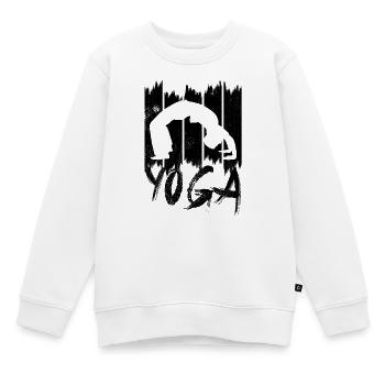 Yoga - Sweat Premium enfant bio - blanc - Devant - AI Model Kid Male (0cm)