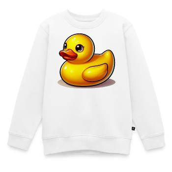 Ente Ente Ente Ente Ente - Kinder Premium Organic Sweatshirt - Weiß - Vorne - AI Model Kid Male (0cm)