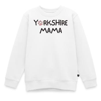 YORKSHIRE MAMA - Kinder Premium Organic Sweatshirt - Weiß - Vorne - AI Model Kid Male (0cm)