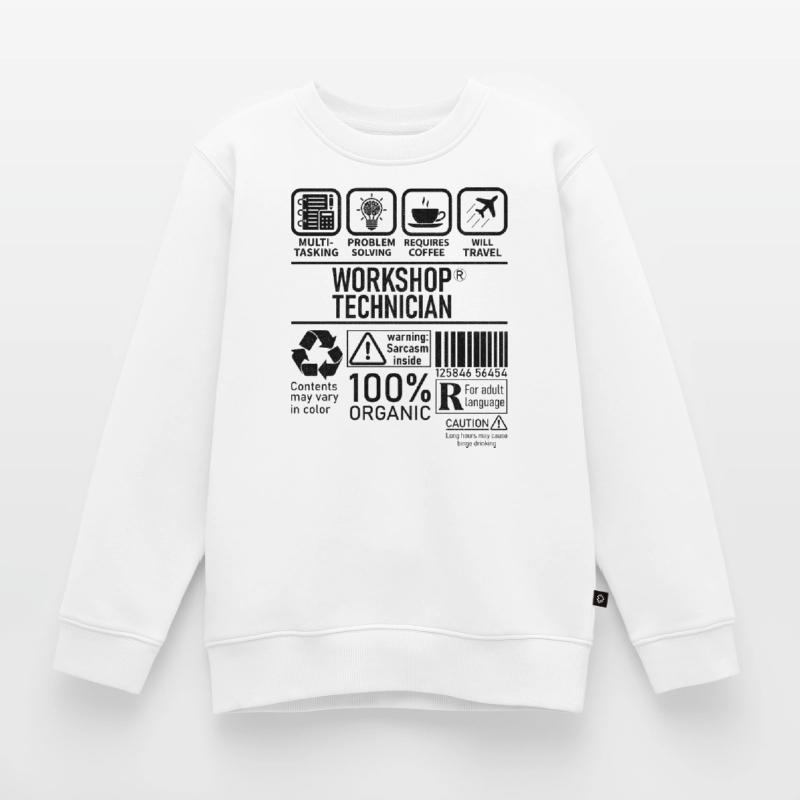 Workshop Technician multi tasking problem solving Kinder Premium Organic Sweatshirt