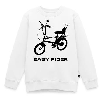 Chopper-Design. - Kinder Premium Organic Sweatshirt - Weiß - Vorne - AI Model Kid Male (0cm)