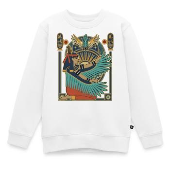 MAAT Göttin der Gerechtigkeit - Kinder Premium Organic Sweatshirt - Weiß - Vorne - AI Model Kid Male (0cm)