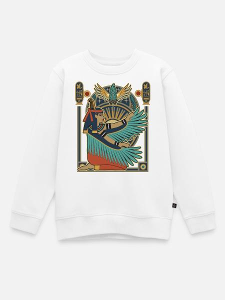 MAAT Göttin der Gerechtigkeit - Kinder Premium Organic Sweatshirt - Weiß