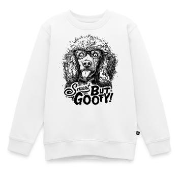 Schlau, aber albern - Kinder Premium Organic Sweatshirt - Weiß - Vorne - AI Model Kid Male (0cm)