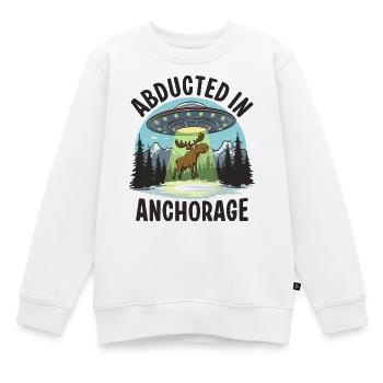 Abducted in Anchorage - Kinder Premium Organic Sweatshirt - Weiß - Vorne - AI Model Kid Male (0cm)