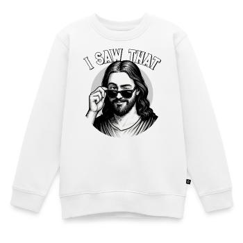 Jésus, j’ai vu cela, Jésus-Christ - Sweat Premium enfant bio - blanc - Devant - AI Model Kid Male (0cm)