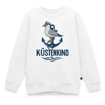 Küstenkind Anker Seemotiv - Kinder Premium Organic Sweatshirt - Weiß - Vorne - AI Model Kid Male (0cm)