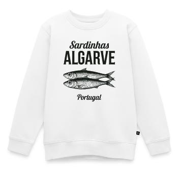 Sardinhas Algarve Portugal - Kinder Premium Organic Sweatshirt - Weiß - Vorne - AI Model Kid Male (0cm)