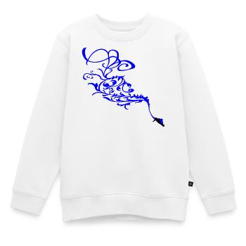 Ornement de snowboard - Sweat Premium enfant bio - blanc - Devant - AI Model Kid Male (0cm)