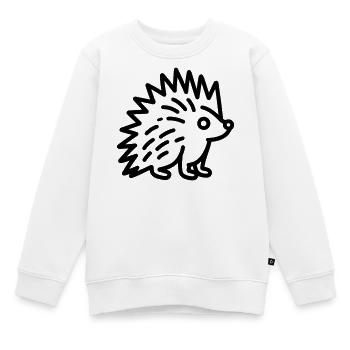 Stachelschwein - Kinder Premium Organic Sweatshirt - Weiß - Vorne - AI Model Kid Male (0cm)