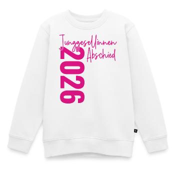 Signature de la fête de célibataire 2026 - Sweat Premium enfant bio - blanc - Devant - AI Model Kid Male (0cm)