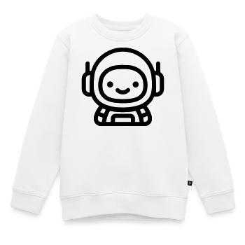 Astronaut - Kinder Premium Organic Sweatshirt - Weiß - Vorne - AI Model Kid Male (0cm)