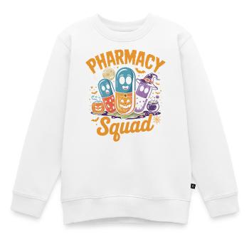 Apotheken Squad Halloween Pillen - Kinder Premium Organic Sweatshirt - Weiß - Vorne - AI Model Kid Male (0cm)