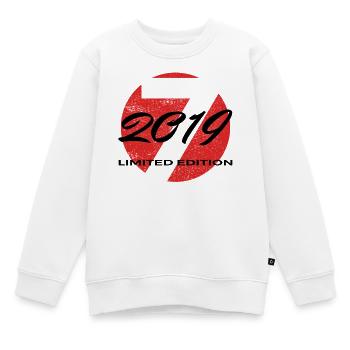 7e anniversaire 2019 cadeau garçons et filles - Sweat Premium enfant bio - blanc - Devant - AI Model Kid Male (0cm)