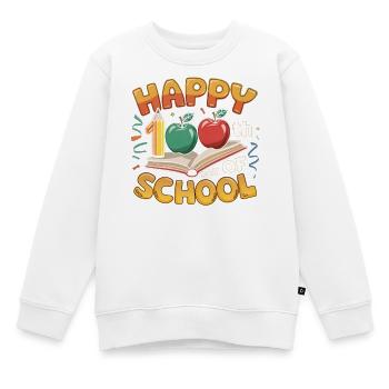 Hundertster Schultag Jubiläumsdesign - Kinder Premium Organic Sweatshirt - Weiß - Vorne - AI Model Kid Male (0cm)