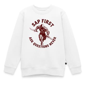 Echter Schurke Rollenspiel Nerd Humor - Kinder Premium Organic Sweatshirt - Weiß - Vorne - AI Model Kid Male (0cm)