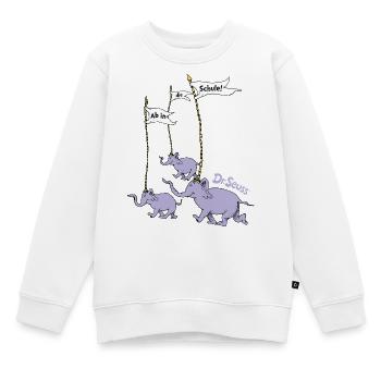 Horton Entend Un Who En Route À LÉcole Avec Horton - Sweat Premium enfant bio - blanc - Devant - AI Model Kid Male (0cm)