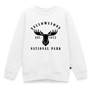 Yellowstone Nationalpark von 1872 - Kinder Premium Organic Sweatshirt - Weiß - Vorne - AI Model Kid Male (0cm)