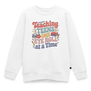 Professeur de lycée enseignant aux adolescents - Sweat Premium enfant bio - blanc - Devant - AI Model Kid Male (0cm)