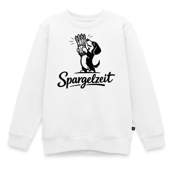 Spargel Essen Spargelzeit Saison Dackel - Kinder Premium Organic Sweatshirt - Weiß - Vorne - AI Model Kid Male (0cm)