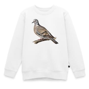 Turteltaube-Naturillustration - Kinder Premium Organic Sweatshirt - Weiß - Vorne - AI Model Kid Male (0cm)