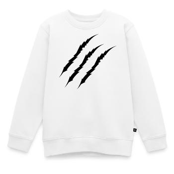 krallen - Kinder Premium Organic Sweatshirt - Weiß - Vorne - AI Model Kid Male (0cm)
