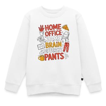 Remote Developer Home Office Same Web Developer - Kinder Premium Organic Sweatshirt - Weiß - Vorne - AI Model Kid Male (0cm)