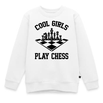 Cool Boys play Chess coole Jungs spielen Schach  - Kinder Premium Organic Sweatshirt - Weiß - Vorne - AI Model Kid Male (0cm)