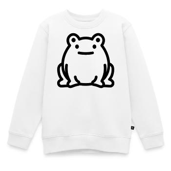 grenouille - Sweat Premium enfant bio - blanc - Devant - AI Model Kid Male (0cm)