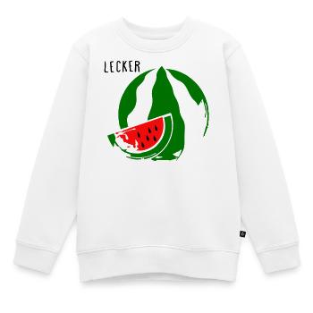Melone - Kinder Premium Organic Sweatshirt - Weiß - Vorne - AI Model Kid Male (0cm)