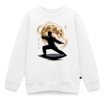 Tai Chi Zen Meditation – Chi Qigong Training - Kinder Premium Organic Sweatshirt - Weiß - Vorne - AI Model Kid Male (0cm)