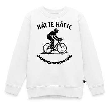 Hätte Hätte Fahrradkette lustige Fahrrad Sprüche - Kinder Premium Organic Sweatshirt - Weiß - Vorne - AI Model Kid Male (0cm)