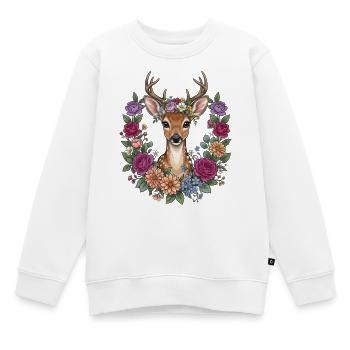 Festival folklorique des Fleurs de Cerf Costumes Traditionnels Cadeau de remplacement - Sweat Premium enfant bio - blanc - Devant - AI Model Kid Male (0cm)