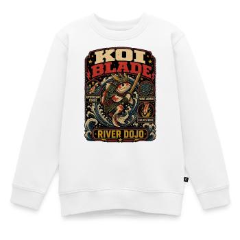 Chemise Koi Blade River Dojo - Sweat Premium enfant bio - blanc - Devant - AI Model Kid Male (0cm)