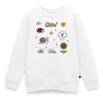 Petit jardinier cadeau mignon Bug Nature Kids - Sweat Premium enfant bio - blanc - Devant - AI Model Kid Male (0cm)